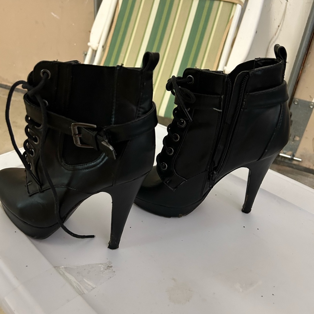G by Guess black booties